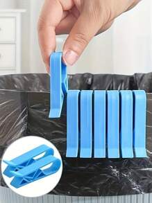 15pcs Blue Plastic Bin Holder - Anti-Slip Bin Holder, Divider Side Clip For Home And Office Organisation, Bin Holder