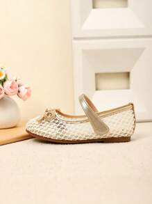 Spring/Autumn Beautiful Girl Mesh Bow Decor Flat Shoes