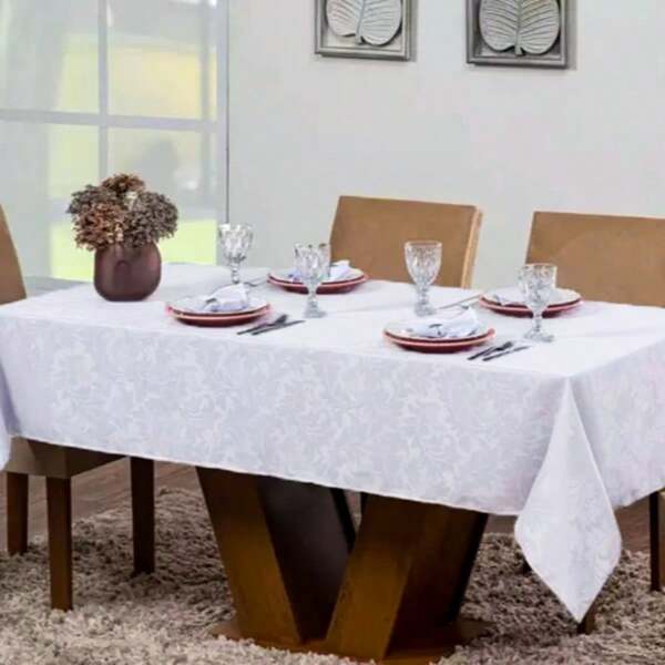 Toalha de mesa jacquard Quadrada 4 lugares jacard