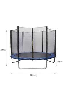 Blu-183x225cm Robusto trampolino per bambini su gambe, trampolino a molla per esterni per il giardino, giochi giocattolo per interni