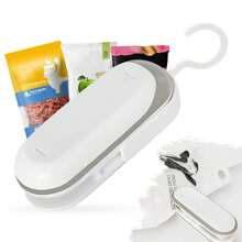 Mini Bag Sealer, 3 Packs Portable Heat Vacuum Sealers, Chip Bag Sealer With Cutter 2 In 1 Heat Sealer Food Sealer Bag Resealer Handheld With Hook For Plastic Bags Food Storage