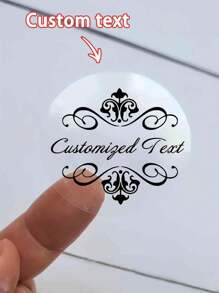 12/24/40 piezas Pegatinas transparentes personalizadas, Pegatinas circulares personalizadas con texto, Pegatinas de etiquetas personalizables, Adecuadas para embalaje de regalos, botellas de agua, hornear pasteles y otras pegatinas de regalos, Perfectas para bodas, cumpleaños y regalos de fiesta, Adecuadas para regalos DIY y celebraciones, Regalos para ella, Regalos personalizados, Pegatinas de decoración navideña, Adecuadas para personas mayores de 14 años+, Impresión gráfica