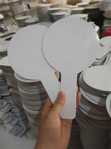 10Pcs Mini Dry Erase Answer Paddles, Handheld Double Sided Paddles Mini White Boards Small White Board Dry Erase Signs Auction Paddl,Repeatable Erasable, Handheld Writing Board Auction Whiteboard Home Supplies Message Graffiti Paper Board,School Supplies,Back To School