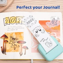Mini impresora portátil, impresora térmica de etiquetas, papel adhesivo, impresora inalámbrica, regalo de cumpleaños