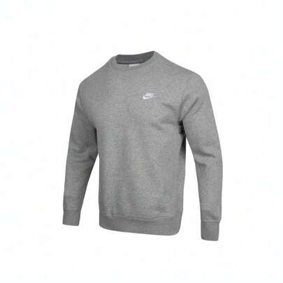  2024 Boyfriend Style Men's Nike Sportswear Club Crew Neck Sweatshirt, Knit Pullover Sweatshirt, BV2663-063
