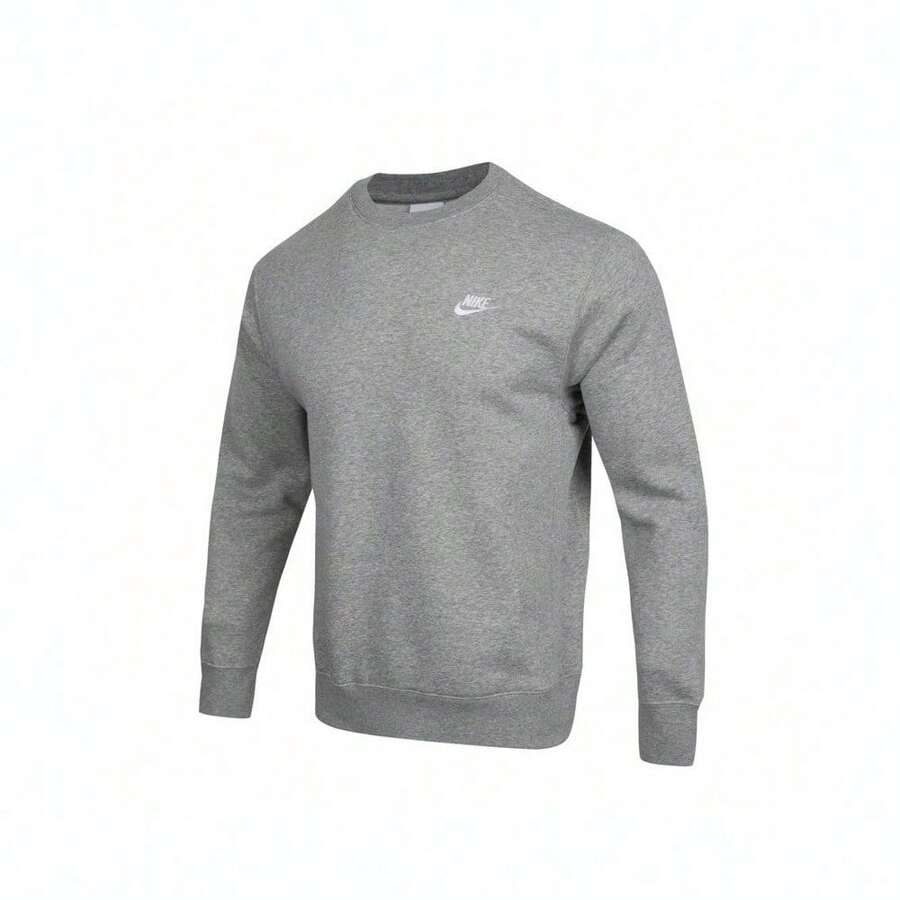 2024 Boyfriend Style Men's Nike Sportswear Club Crew Neck Sweatshirt, Knit Pullover Sweatshirt, BV2663-063 - Black - View 1