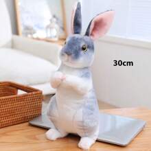 1pc 16-30cm Kawaii Squatting & Standing Rabbit Plush Toys Lovely Simulation Rabbit Dolls Stuffed Soft Animal Doll For Kids Girls Birthday Gift