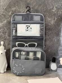 1pc Airplane Hanger Organizer Bag, Large Capacity For Narrow Hotel Bathroom, Outdoor Camping, Convenient Storage. Multi-Functional Compartments For Toiletries, Cosmetics, Lotions And More Summer Travel, Vacation Home Bathroom Decor Holiday Bathroom Accessories Back To School - Multicolor - View 15