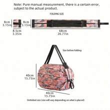 1 chiếc, Túi mua sắm có thể gấp lại, Túi tote đựng đồ tạp hóa có thể tái sử dụng, Túi gấp di động dung tích lớn, Túi thể thao chống thấm nước, Túi tập thể dục xách tay nhẹ - Nhiều màu - Xem 8