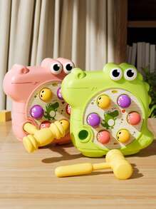 2 PIEZAS Juguete de Cocodrilo Golpea el Topo, Duradero y Sin Electricidad, Percepción de Color para Bebés y Desarrollo Cerebral, Juguete para Niños y Niñas, Juguete Educativo y de Entrenamiento Cognitivo para Niños Pequeños e Infantes