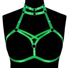Plus Size Sexy Lingerie Cage Bra Harness Cupless Strappy Bralette Elastic Bra Body Chain Jewelry For Women And Girls - Multicolor - View 17