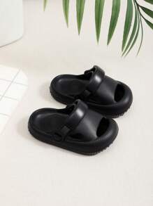 Kids' Soft High-Elastic Non-Slip EVA Breathable Sandals For Summer - Black - View 2