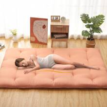 Futon Mattress Japanese Floor Mattress, Twin Size Tatami Mattress Sleeping Mat For Dormitory, Roll Up Mattress Japanese Floor Mat For Sleep, Easy To Store, Navy Blue Black Green Gery - Coral Pink - View 4