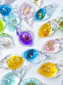 10pcs/Pack Cute Glow-In-The-Dark Seashell Pendant, Random Color (Can Be Used As Phone Charms) - Multicolor - View 5