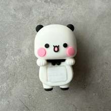 Bubu Dudu Ornamente Handy Computer dekorative Artikel Rückseite Heimdekoration süße Panda Puppe Kawaii Cartoon Anime Figur Bär Auto Bildschirm Dekorationen Mutter Geschenk Plot Geschenk Paar