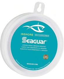 Seaguar - Líder de Pesca de fluorocarbono en la , Fuerte y Altamente Resistente a la abrasión, excelente Resistencia al Impacto y al Nudo, hundimiento rápido y prácticamente Invisible bajo el - 25 libras/100 yardas - Ver 6