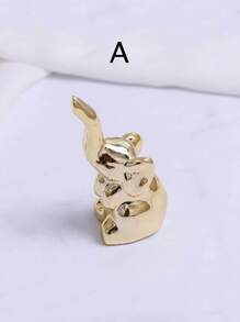 1 pieza Plato portaobjetos para anillos, aretes y organización - Decoración de elefante para mujeres y niñas, regalo para amigas, cumpleaños, San Valentín, Navidad, organizador de viaje