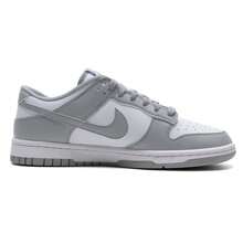 Nike Men's DUNK LOW RETRO Shoes, Fashionable Retro Color Block Casual Sports Sneakers, Style: HF5441-105 - Light Grey - View 9
