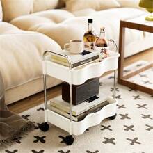 Chariot de rangement ménager multi-couches, support de stockage au sol pour cuisine, chambre à coucher, salle de bain, avec roulettes
