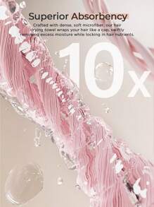 Hair Towel, 2Packs Hair Turbans For Wet Hair, Drying Hair Wrap Towels For Curly Hair Women Anti Frizz Ultra Absorbent Twist Hair Turban Drying Cap Hair Wrap, For Drying Curly, Long & Thick Hair - A - View 3