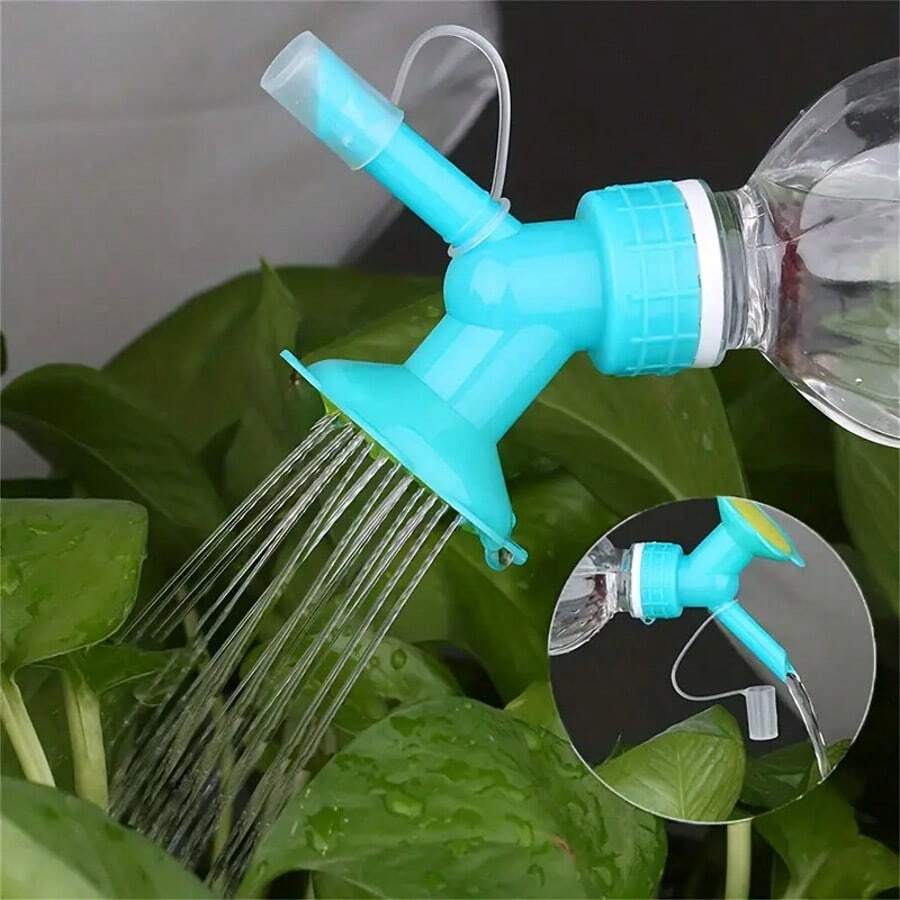 1 Dual-Purpose Nozzle - Suitable For Soda And Beverage Bottles, Ideal For Flowers And Gardening, Threaded, Random Color