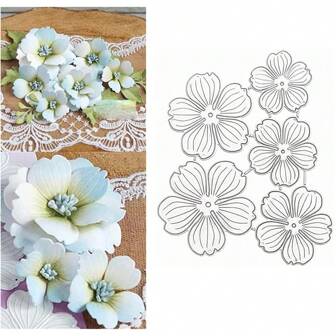 [Spring/Summer] Flowers Frame Metal Die Cuts, Flower Leaves Wedding Cutting Dies Cut Stencils For DIY Scrapbooking Photo Decorative Embossing Paper Dies For Scrapbooking Card Making
