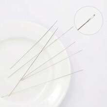 QIAO 30pcs Stainless Steel Beading Needles 8cm 10cm Hand Tools Beading Pins For Beading Diy Earrings Bracelet Necklace Jewelry Making