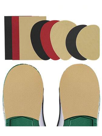 2/4Pcs Soles Non-Slip Sticker Rubber Shoe Soles Outsole Repair Patches Solid Color Shoes Anti Slip Wearable Pads Men Women Replaceable Soles Non-Slip Sticker