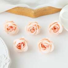 5PCS/10PCS Artificial Silk Rose Head, Rosebud Rose Flowers Bouquets Room Decor Fall Decor Bouquets Fake Plants For Centerpieces For Spring Autumn Decorations Wedding Vase For Home Dining Room Bedroom Decorations, Festival Birthday Party Accessories, Outdoor Garden Decorations Gifts Graduation