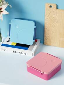 Bento Lunch Box With 9oz Soup Thermo, Leakproof Lunch Food Containers With 4 Compartment, Thermo Insulated Hot Food Jar For School, Office, Travel, And Picnics - Blue - View 6