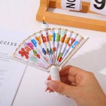 1/5pcs Surprise Fan Birthday Candle Creative Funny Cake Decoration Children's Votive Candle Suitable For Party Birthday Party Atmosphere Decoration Props,Birthday Candles,Birthday Decorations,Happy Birthday,Cake Candles,Room Decor - Multicolor - View 7