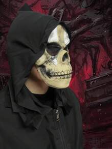 乳胶面具、带头巾的鬼骷髅、愚人节恶作剧、恐怖面具。