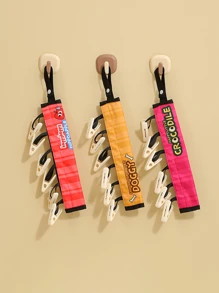 Indispensable Travel Hanger! Foldable Fabric Clothes Hanger, Hotel Drying Rack Essential, Mini Clips Hang Socks Convenience, Home Garment Organizer - Multicolor - View 9