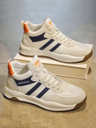 Men's 2025 Spring New Fashionable Thick Sole Casual Walking Shoes, Suitable For Teens, Casual, Outdoor, Athletic, Travel, Graduation Gifts, Birthday Dress Accessories