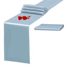 1pc Rose Gold Satin Table Runner, 30x275cm Long, Elegant Tablecloth For Weddings, Parties, Graduations, Engagements - Multicolor - View 9