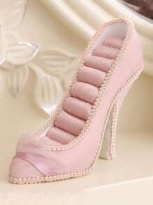 1pc Creative High-Heeled Shoe Shaped Jewelry Organizer And Ring Holder Box,Gift For Valentine's Day Back To School