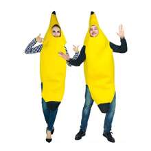 1 pezzo Costume da banana grande e divertente per spettacoli, feste di carnevale, palcoscenico, Ognissanti