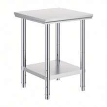 Steel Commercial Kitchen Work Food Prep Table 24"X 24"