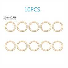 30/10/5 chiếc móc khóa lò xo kim loại có thể mở được, vòng móc khóa tròn, móc khóa, khóa túi, đầu nối xích để làm đồ trang sức, phụ kiện tự làm, vật dụng cho doanh nghiệp nhỏ - Nhiều màu - Xem 18