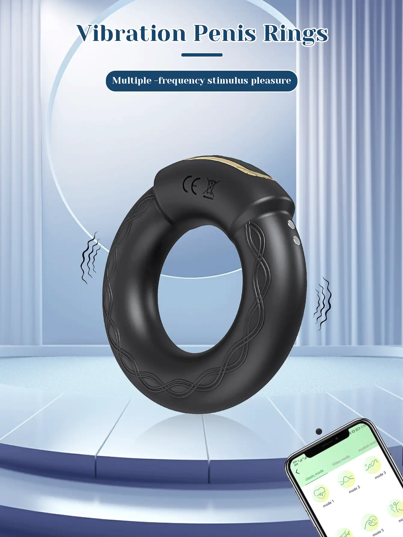 Vibrating Cock Ring, 9 Vibrations With Heating Penis Ring Vibrator Sex Toys For Men, Adult Toys Vibrating Penis Ring Male Sex Toys, Cock Ring Vibrator Couples Sex Toys, Adult Sex Toys & Games