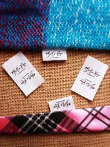 30*50mm 50pcs Cotton With Logo Or Text Sewing Accessories Label,Custom Clothing Labels,Labels For Handmade Items,Clothing Labels,Sew In Labels,Art Activities For Children