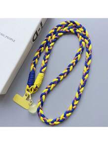 1 件通用手机挂绳，带卡夹和心形吊坠，聚酰胺编织斜挎带，防丢失手机壳挂链，适合送给母亲、家人、朋友、生日、节日的礼物，手机挂饰，手机链 - 彩色 - 查看 18