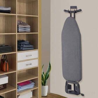 Ironing Board Hook, Iron Holder Rack, Ironing Board Hanger, Heavy Duty Metal Ironing Board Hook Home Bathroom Decor Bathroom Organizer Fall Decor Back To School