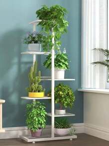 1pc Multi-Tier Plant Stand Metal Display Rack, adequado para sala de estar, decoração de jardim interno e exibição de presentes