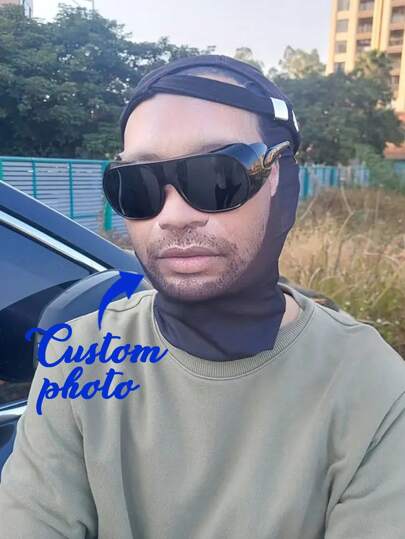 1pc, Custom Photo, Custom Full Face Mask, Mask, Face Mask, Custom Photo, Unisex, Outdoor Sports & Party Clothing Accessories, Perfect For Cosplay, Party, Stage Show, Outdoor Sports, Unique Novelty Headwear, Ideal Valentine's Day Gifts