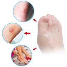 防磨贴 - 高跟鞋防滑鞋跟和鞋头保护贴，舒适足部护理垫，缓解摩擦，保护肌肤，透明凝胶垫，蓝色箭头方便使用，足垫隔热，闺蜜节、小狗、嘉年华、派对装饰 - 彩色 - 查看 4