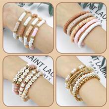 1000/2000/3000/2060pcs Polymer Clay Bead Assortment, Black & White Clay Bead Set, DIY Jewelry Making, Necklace, Anklet, Bracelet And Phone Chain Craft, Friendship Bracelet Beads, Birthday/Christmas Gift