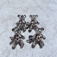 Cinturón ajustable para la cintura con hebilla en forma de oso adorable, cierrapuntos para adelgazar la cintura, ajustador de cintura desmontable