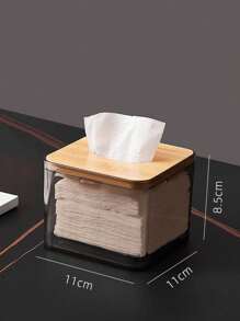 1 件木制家庭纸巾盒，高端设计餐巾、纸巾、客厅咖啡桌面巾纸架，纸巾盒架，餐巾纸架，节日家庭聚会，厨房餐桌装饰，家庭厨房卧室客厅餐厅，家居装饰配件，装饰盒，女性婚礼礼物，夏季旅行节日必备品 - 彩色 - 查看 9