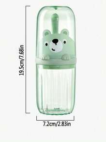 1PC Portable Toothbrush Cup (With Bracket And Mouthwash Cup), Travel Toothbrush Storage Set, Transparent Bathroom Cup, Portable Mouthwash Cup, Household Plastic Toothbrush Cup, Bathroom Accessories, Wash Cup, Toothbrush Cup Home Bathroom Decor Fall Decor Back To School